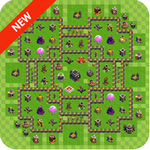 Maps for clash of clans bases-icoon