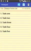 Notepad ภาพหน้าจอ 1
