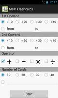 Math Flashcards plakat