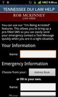برنامه‌نما Tennessee DUI Law Help عکس از صفحه