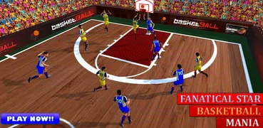 Fanatische Star- Basketball-Mania: Tatsächlicher D