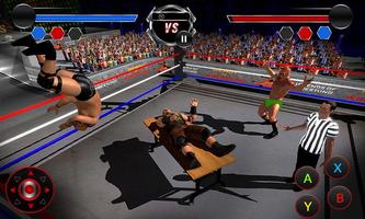 Wrestling Stars Revolution: Cage gratis Death Matc screenshot 1