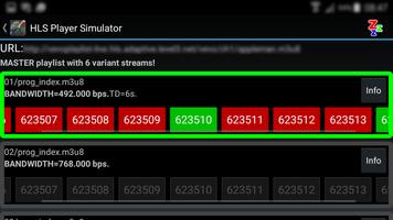 3 Schermata HLS Player Simulator FREE