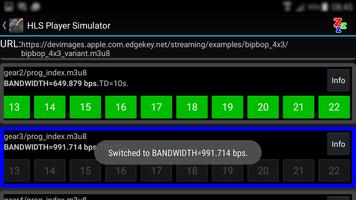 1 Schermata HLS Player Simulator FREE