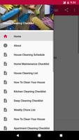 House Cleaning Checklist poster