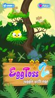 Egg Toss 2 - Easter egg-poster