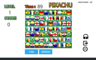 Picachu Flags poster