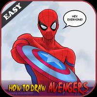 How To Draw Avengers Easy Affiche