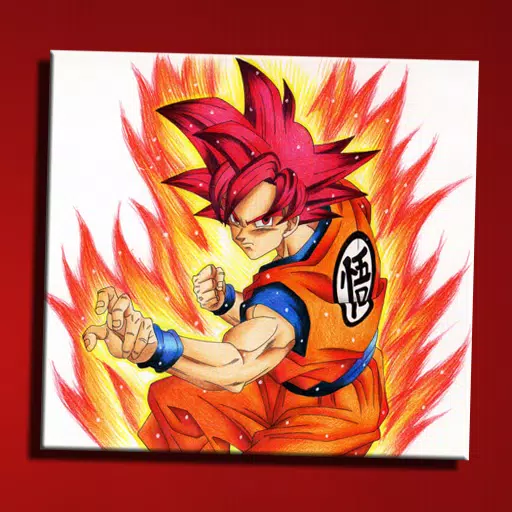 Como Desenhar o Goku SSJ GOD ( Dragon Ball Super ) Passo a Passo 