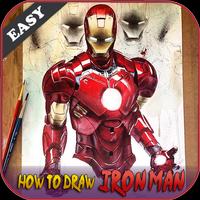 Como desenhar Iron Man Easy Cartaz
