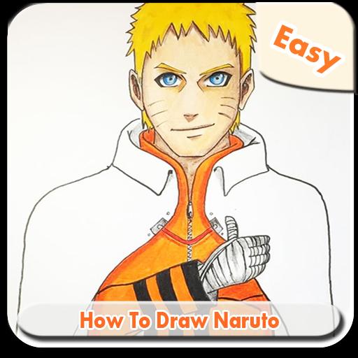 How To Draw Naruto Hokage - Step By Step (Tutorial) 