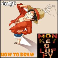 how to draw luffy Affiche
