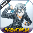How To Draw SAO Easy icon