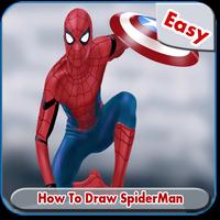 How to draw Spider MEN EASY poster