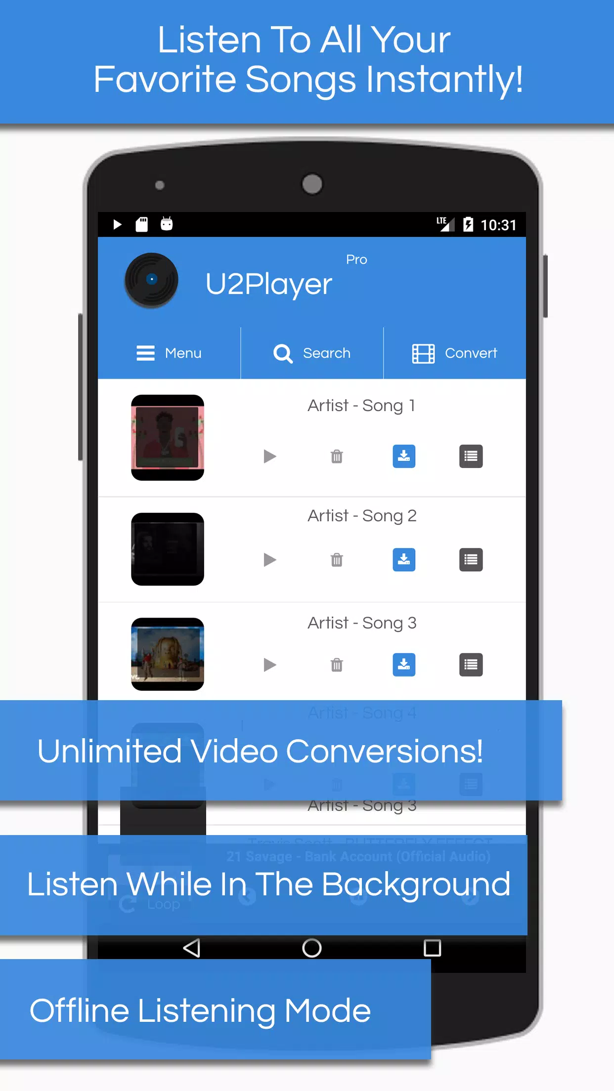 YouT URL Converter, Convert Video To MP3 U2Player APK for Android Download