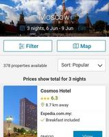 Booking Russia Hotels capture d'écran 1
