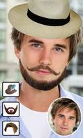 Men Beard and Hairstyle Photo Editor Affiche