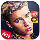 Justin Bieber Wallpapers HD 4K иконка