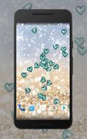 Glitter Hearts Wallpaper скриншот 1