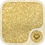 Gold Hearts Wallpaper icône