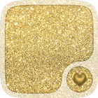 Gold Hearts Wallpaper icono