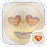 Emoji Hearts Live Wallpapers icône