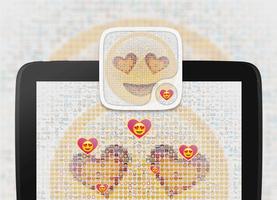 Emoji Hearts Live Wallpapers capture d'écran 3