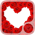 Roses Love hearts Wallpaper
