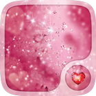 Pink Glitter Live Wallpapers आइकन