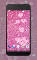 Pink Glitter Live Wallpapers capture d'écran 1