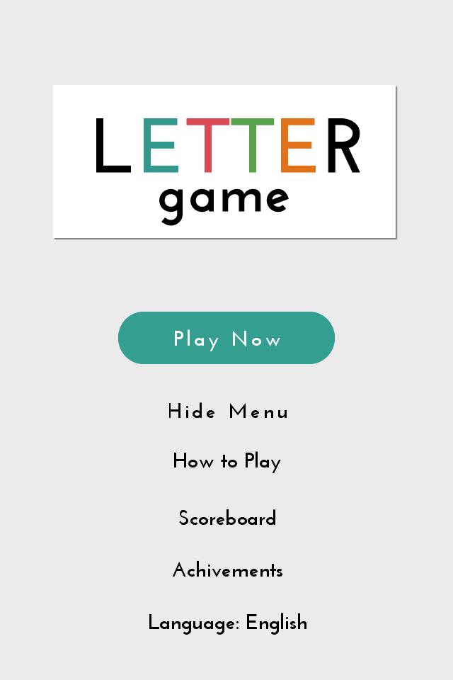 Letters игра