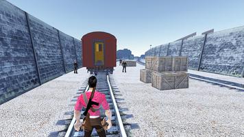 NY Train Attack 2018-Real Hero Shooting Game 3D screenshot 1