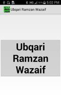 Ubqari Ramzan Wazaif Affiche