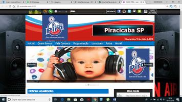 RÁDIO PIRA PIRACICABA SP Affiche