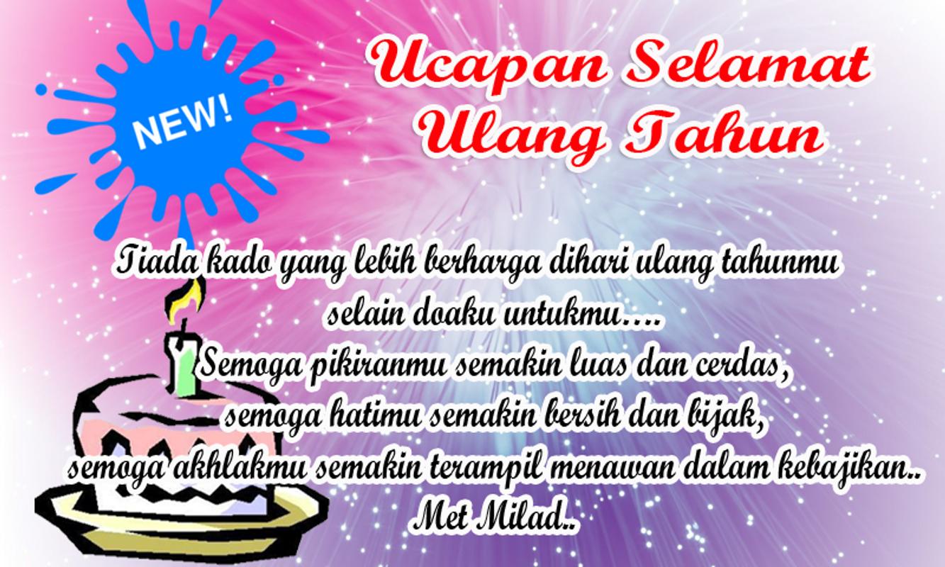 Kata Ucapan Selamat Ulang Tahun For Android APK Download