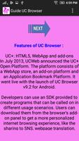 Guide UC Browser اسکرین شاٹ 1