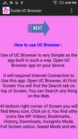Guide UC Browser اسکرین شاٹ 2
