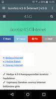 ücretsiz 4.5G internet screenshot 2