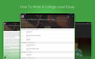 How To Write A College Essay poster