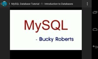 Learn MySQL Database Tutorials capture d'écran 2