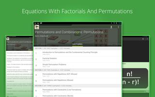 Permutations Tutorials تصوير الشاشة 3