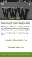 Udemy WordPress Tutorials ภาพหน้าจอ 1