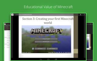 Education with Minecraft Game Poster