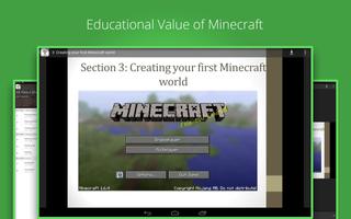 Education with Minecraft Game poster