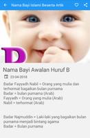 برنامه‌نما Nama Bayi Islami Beserta Arti عکس از صفحه