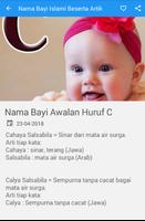 برنامه‌نما Nama Bayi Islami Beserta Arti عکس از صفحه