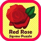 Red Rose Jigsaw Puzzle icône