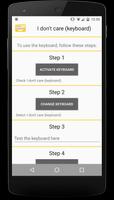 I don't care (keyboard) स्क्रीनशॉट 1