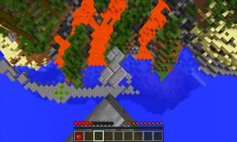 Volcano RUN parkour. Map for Minecraft PE-poster