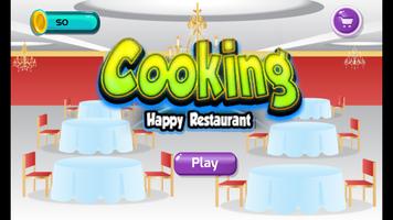Cooking Happy Restaurant Affiche